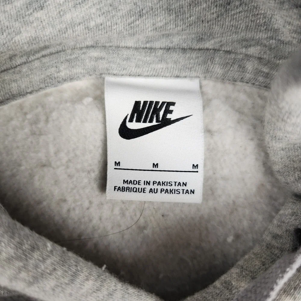 Nike Sportswear‎ Mens Hoodie Grey Heather Futura Logo Pullover Sweatshirt Medium